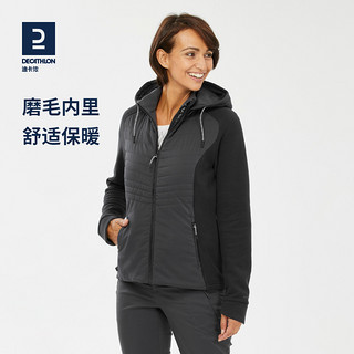 DECATHLON 迪卡侬 摇粒绒外套女抓绒内胆户外运动秋冬季保暖夹克抓绒衣女ODT1