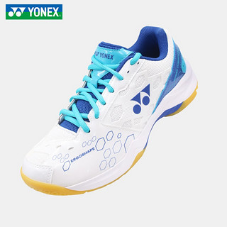 YONEX 尤尼克斯 羽毛球鞋耐磨防滑训练羽鞋SHB101CR白/蓝 38