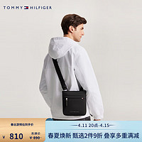 TOMMY HILFIGER24春季男装简约字母都市商务通勤单肩斜挎包AM0AM12216 黑色BDS OS