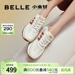 BeLLE 百丽 孙千陈靖可明星同款百丽小金甘复古网面透气阿甘鞋女鞋休闲鞋子A8