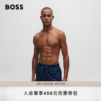 BOSS男士2024夏季快干面料全衬里游泳短裤 413-蓝色 EU:L