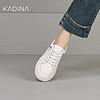 Kadina 卡迪娜 24年春季运动休闲鞋户外平跟小白鞋板鞋女KWC240108 KWC240108-白兰色 35