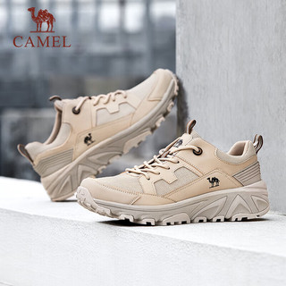 骆驼（CAMEL）男士户外登山网面休闲运动鞋 G14S342140 沙色 43 