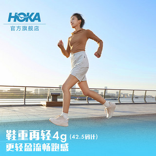 HOKA ONE ONE女款夏季克利夫顿9跑步鞋CLIFTON 9 C9缓震轻量透气 【】香槟白/泳池蓝 39