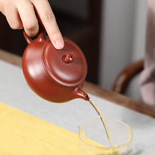 百年利永 宜兴紫砂壶纯全手工原矿朱泥明炉壶功夫茶具泡茶壶
