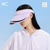 VVC 防晒帽女新品防紫外线沙滩草帽遮脸户外遮阳帽太阳帽子 冰岛空顶帽-贝壳紫