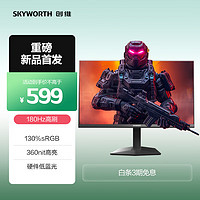 SKYWORTH 创维 23.8英寸 180Hz 1ms 快速液晶 FastIPS 竞显示器F24G30F