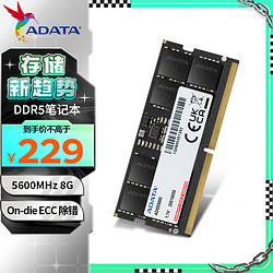 ADATA 威刚 8GB DDR5 5600 笔记本内存 万紫千红