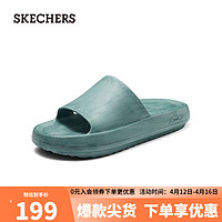 SKECHERS 斯凯奇 时尚休闲泡泡鞋洞洞鞋243333 蓝绿色/TEAL 39.5