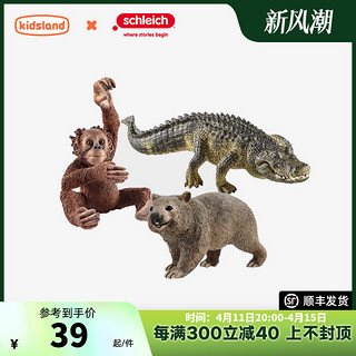 Schleich 思乐 野生动物仿真模型儿童玩具小熊猫鳄鱼猩猩考拉正版