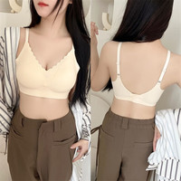 ROVO无痕内衣女士小胸聚拢收副乳提拉上托美背无钢圈文胸罩 裸感肤 S