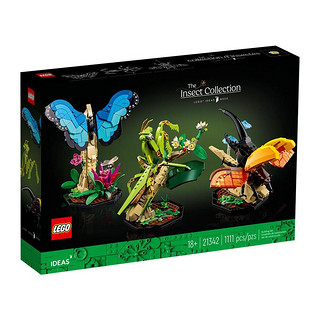 百亿补贴：LEGO 乐高 IDEAS系列21342昆虫蝴蝶螳螂创意模型男女孩拼装积木玩具