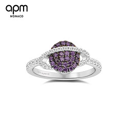 APM Monaco [599任选两件] APM MONACO 925纯银紫色星球戒指生日礼物送女友