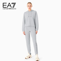 阿玛尼EMPORIO ARMANIEA7女装连帽微落肩运动卫衣套装