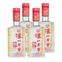 LUZHOULAOJIAO 泸州老窖 酒 泸州老窖六年窖头曲浓香型白酒整箱 52度 500mL 4瓶 礼盒装