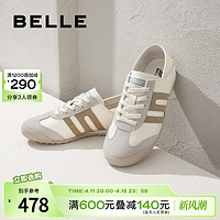 BeLLE 百丽 德训鞋女2024夏季新款鞋子复古阿甘鞋运动鞋休闲鞋A8N1DBM4