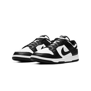 NIKE 耐克 Dunk Low 黑白熊猫 男女休闲 运动时尚 低帮板鞋 DD1391-100 黑色 44