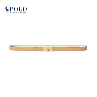 Polo Ralph Lauren 拉夫劳伦 Polo ID 女配 24年夏两面用Vachetta皮革腰带RL53071 100-象牙白 101cm