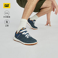CAT卡特休闲鞋24春季鞋子男女同款户外运动牛皮板鞋QUESTRUNNER 藏蓝色 44