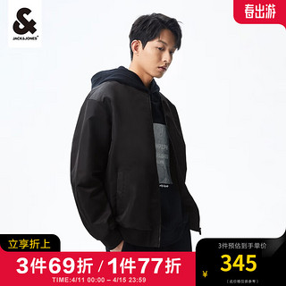 杰克琼斯 杰克·琼斯（JACK&JONES）男装飞行员外套男春夏小鸟刺绣上衣棒球服宽松休闲夹克重磅衣服