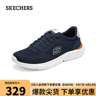 SKECHERS 斯凯奇 男子舒适运动休闲鞋210851 海军蓝色/NVY 42.5