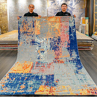 天匠天匠169x246cm手工羊毛地毯现代简约客厅地毯北欧卧室沙发茶几毯 169x246cm