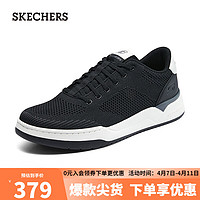 SKECHERS 斯凯奇 时尚休闲男士板鞋帆布鞋210793 黑色/BLK 46