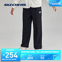 SKECHERS 斯凯奇 女子宽松直筒针织长裤束脚裤运动裤子L323W123