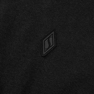 斯凯奇（Skechers）女款短袖毛织T恤衫L124W050 碳黑/0018 S