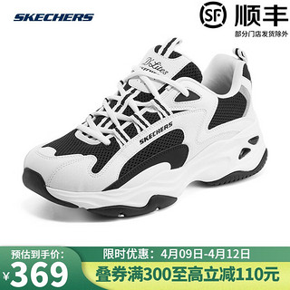 Skechers斯凯奇女鞋秋季运动鞋时尚潮流轻便休闲鞋149562 白色/黑色/WBK 35