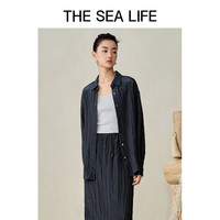 THE SEA LIFE欧海一生 廓形衬衫2024春季气质百搭XC15216 苜蓿灰 S