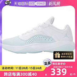 NIKE 耐克 女鞋Air Jordan 11白蓝运动篮球鞋DV2629-100