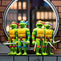SUPER 7忍者神龟7多纳泰罗莱昂纳多米开朗基罗卡通手办摆件玩具