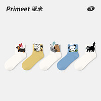 PRIMEET/派米 凸凸袜子女夏季薄款短袜卡通萌趣浅口运动袜春秋棉袜