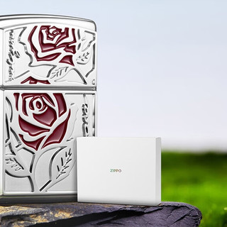 ZIPPO 之宝 防风煤油打火机 玫瑰予你