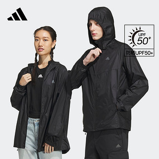 adidas 阿迪达斯 官方轻运动男女情侣款防晒衣连帽夹克外套防晒服