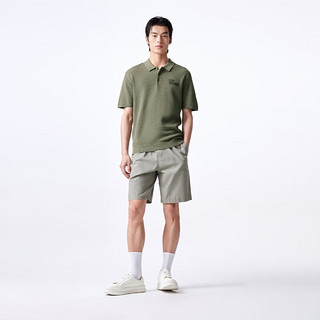 杰克·琼斯（JACK&JONES）杰克琼斯春夏男士衣身个字母贴布设计短袖polo衫男224206046 E03深地衣绿 常规 175/96A/M