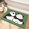 得喜（DeXi）科技绒浴室地垫 脚垫防滑吸水地垫卫浴治愈熊猫40x60cm