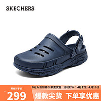 SKECHERS 斯凯奇 男子洞洞鞋243147 海军蓝色/NVY 45