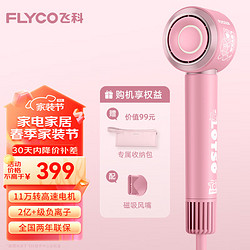 FLYCO 飞科 吹风机家用高速电吹风筒大功率负离子护发大风力速干便携学生总