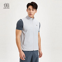 KOLON SPORT 可隆运动马甲男户外防晒上衣徒步露营防泼水轻量马甲 灰色GY 180/XL