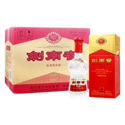剑南春水晶剑52度500ml6瓶整箱浓香型白酒年份批次随机发
