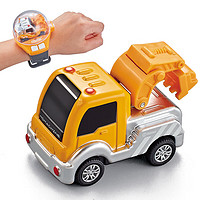 星域传奇 手表迷你遥控车电动汽车赛车合金挖掘机网红玩具男孩女孩儿童礼物 手表遥控