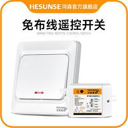 HESUNSE 河森 无线遥控开关特价款 接收器1个+一开随意贴1个