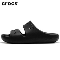 百亿补贴：crocs 卡骆驰 经典随心凉鞋卡骆驰中性款黑色塑膜鞋夏季款简约透气凉拖