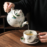 川岛屋茶壶套装2024家用陶瓷泡茶壶茶杯乔迁下午茶具礼盒