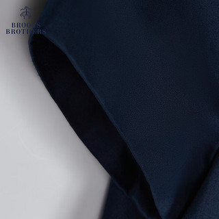 布克兄弟（BrooksBrothers）女士24春夏新棉气质圆领收腰简约连衣裙 4004-藏青色 0