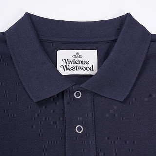 薇薇安·威斯特伍德（Vivienne Westwood）经典款 男士棉质POLO衫 蓝黑色 西太后