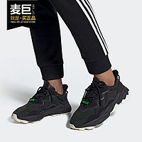 adidas 阿迪达斯 ORIGINALS Ozweego Tr 中性休闲运动鞋 EG8355 黑色/太阳能绿/银金属 42