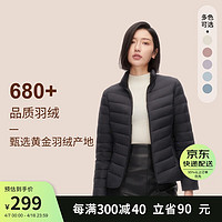 BOSIDENG 波司登 2023冬季羽绒服女新年红本命年轻薄立领百搭修身外套B30131006